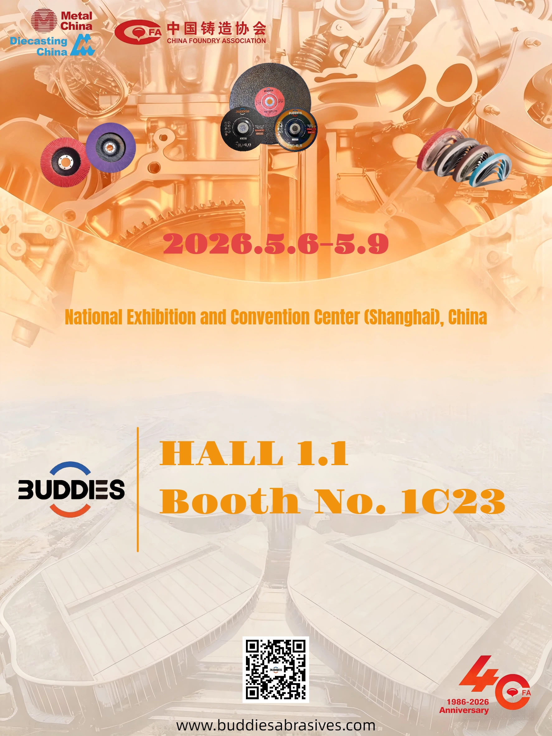 See you in Shanghai: Buddies Abrasives at Metal China 2026 + A sincere greeting for Labor Day